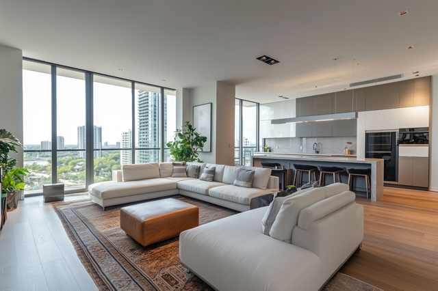 ファミリータイプ間取りと共用施設